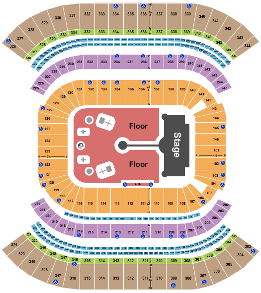 Nissan Stadium Coldplay Seating Chart